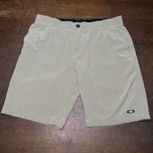 Oakley Golf Shorts Men's 36 Regular Fit Casual Athletic Beige